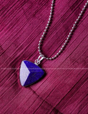 Lapis Lazuli Crystal Traingle Pendant