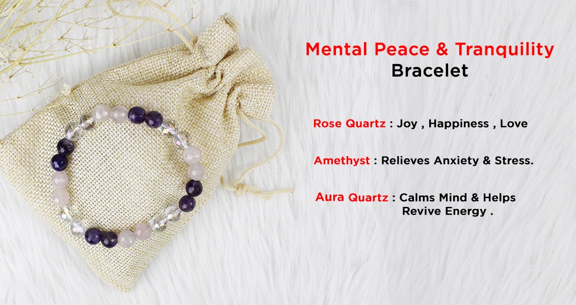 Mental Peace and Tranquility Faceted Diamond Cut Bracelet