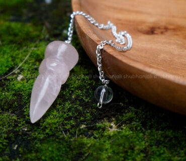 Rose Quartz Bullet Pendulum, Dowser