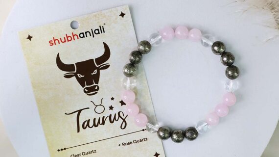 Taurus (Vrishabh) Zodiac Sign Bracelet 8MM