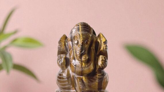 Tiger Eye Stone Ganesha