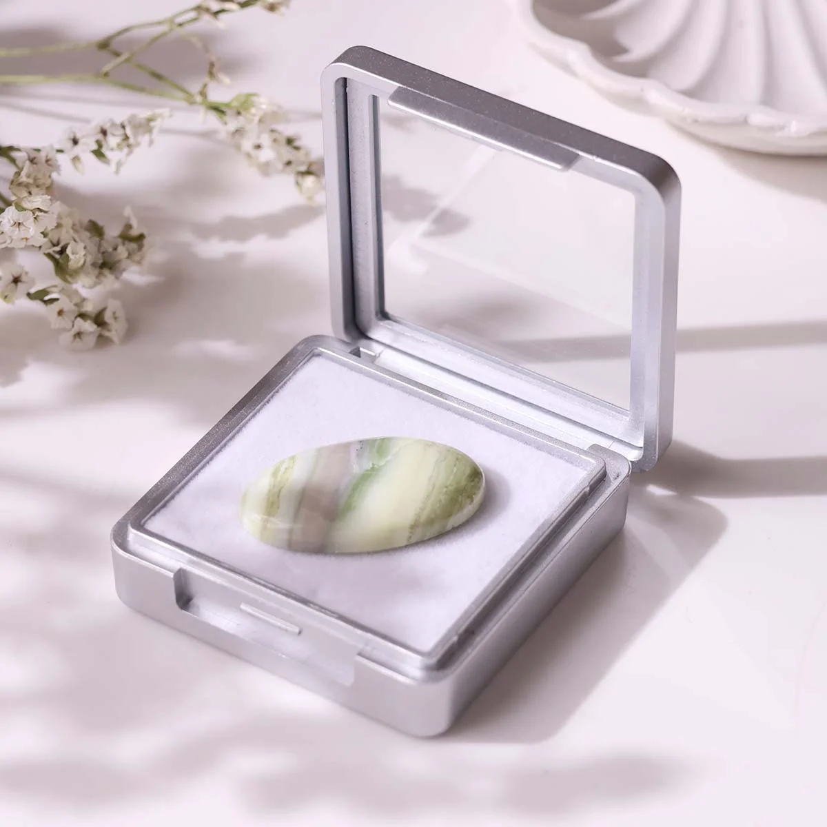 Banded Serpentine Cabochon (25)