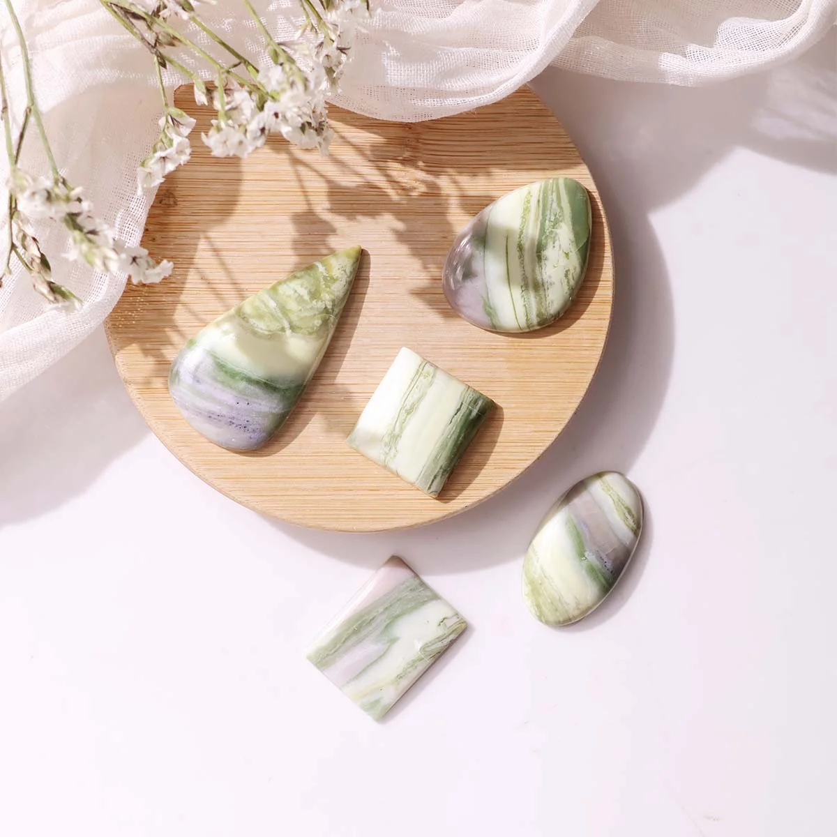 Banded Serpentine Cabochon (3)