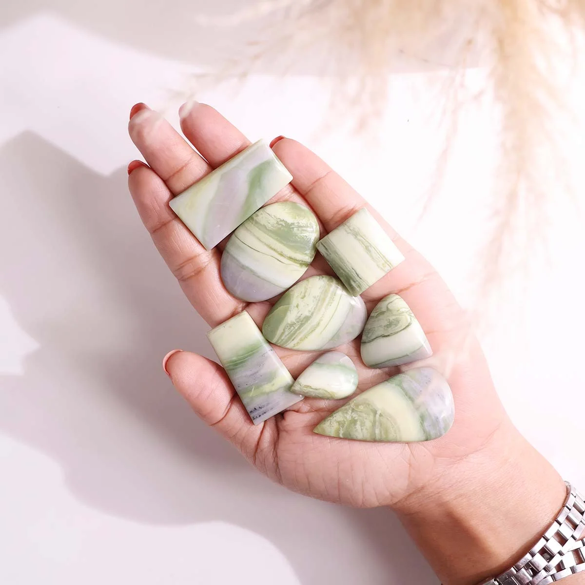 Banded Serpentine Cabochon (4)