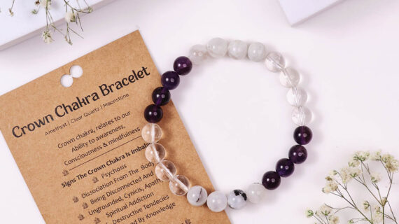 Crown Chakra Bracelet, 8MM