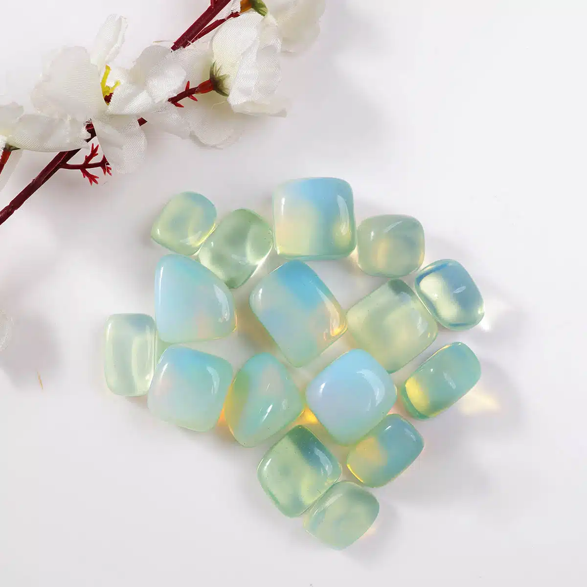 Opalite Tumble Stone-Shubhanjali (4) Shop Opalite Tumble Stone ( Man Made )