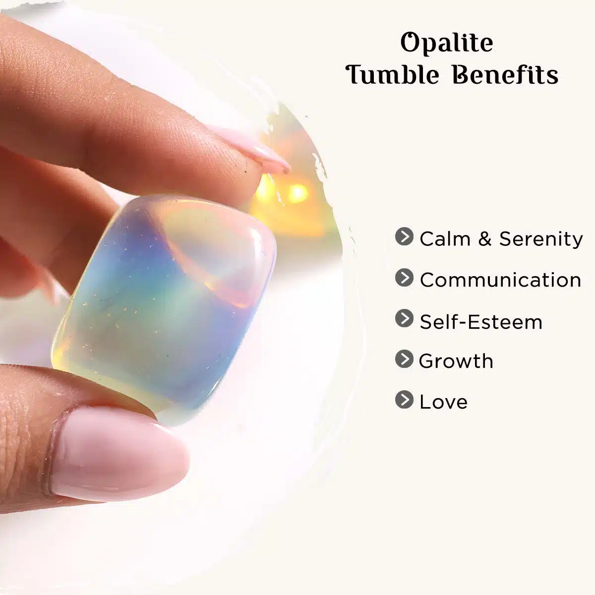 Opalite Tumble Stone-Shubhanjali Shop Opalite Tumble Stone