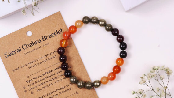 Sacral Chakra Bracelet, 8MM