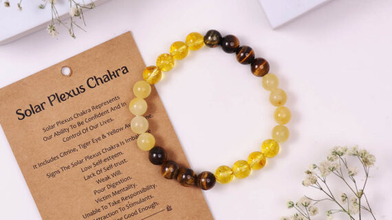 Solar Plexus Chakra Bracelet 8MM