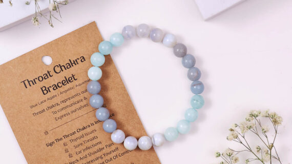 Throat Chakra Bracelet, 8MM