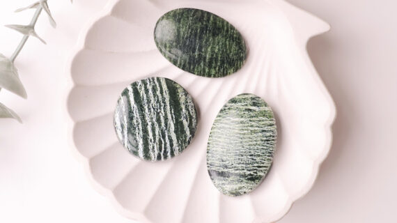 Green Zebra Jasper Cabochon