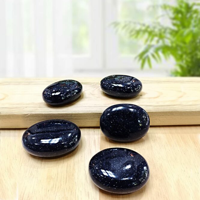 Shop Blue Gold Palm Stone