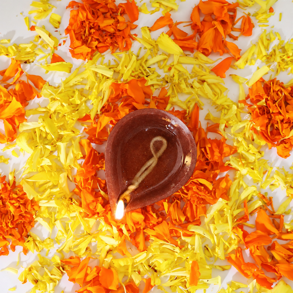 Red Jasper Stone Diya-Shubhanjali Store (4) crystal diyas