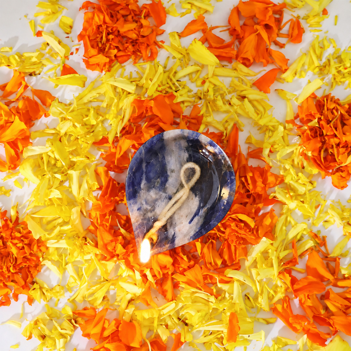 Sodalite Diya-Shubhanjali Store (5) crystal diyas
