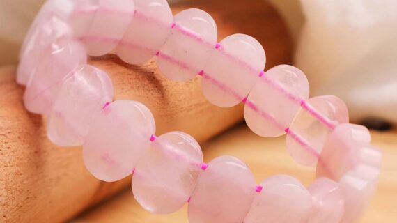 Rose Quartz Oval Faceted Bracelet