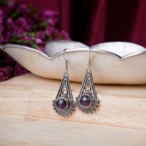 Amethyst Crystal Earring