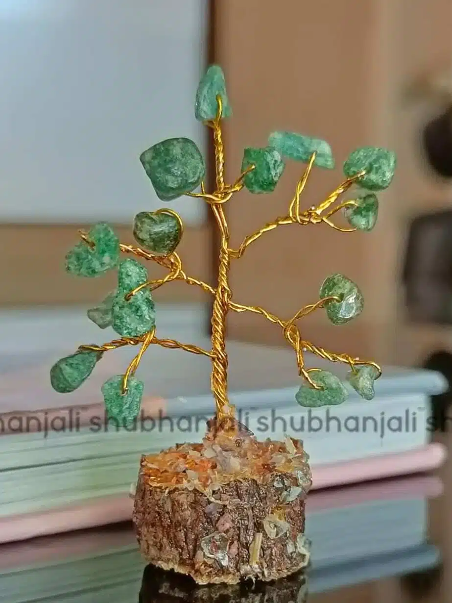 Crystal Mini Trees, Green jade
