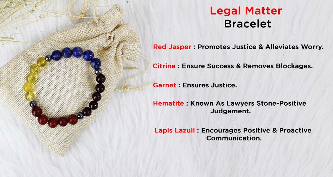 Crystal Beads Legal Matter Customize Bracelet