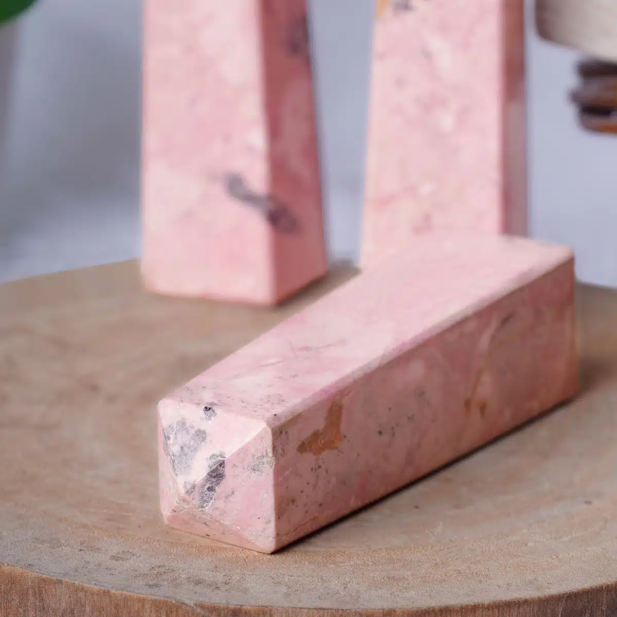 Shubhanjali-Pink-Rhodonite-Tower3-1 Pink Rhodonite Crystal Tower