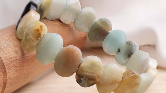 Amazonite Oval Faceted Bracelet