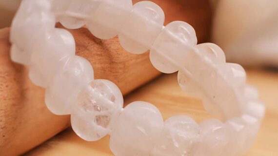 Clear Quartz Oval Faceted Bracelet