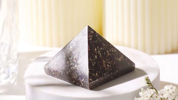 Garnet Stone Pyramid