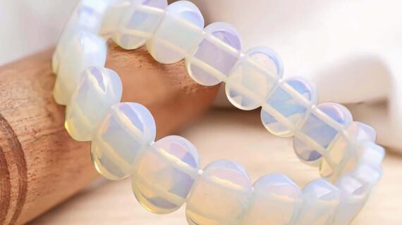 Opalite Oval Faceted Bracelet ( Man Made )