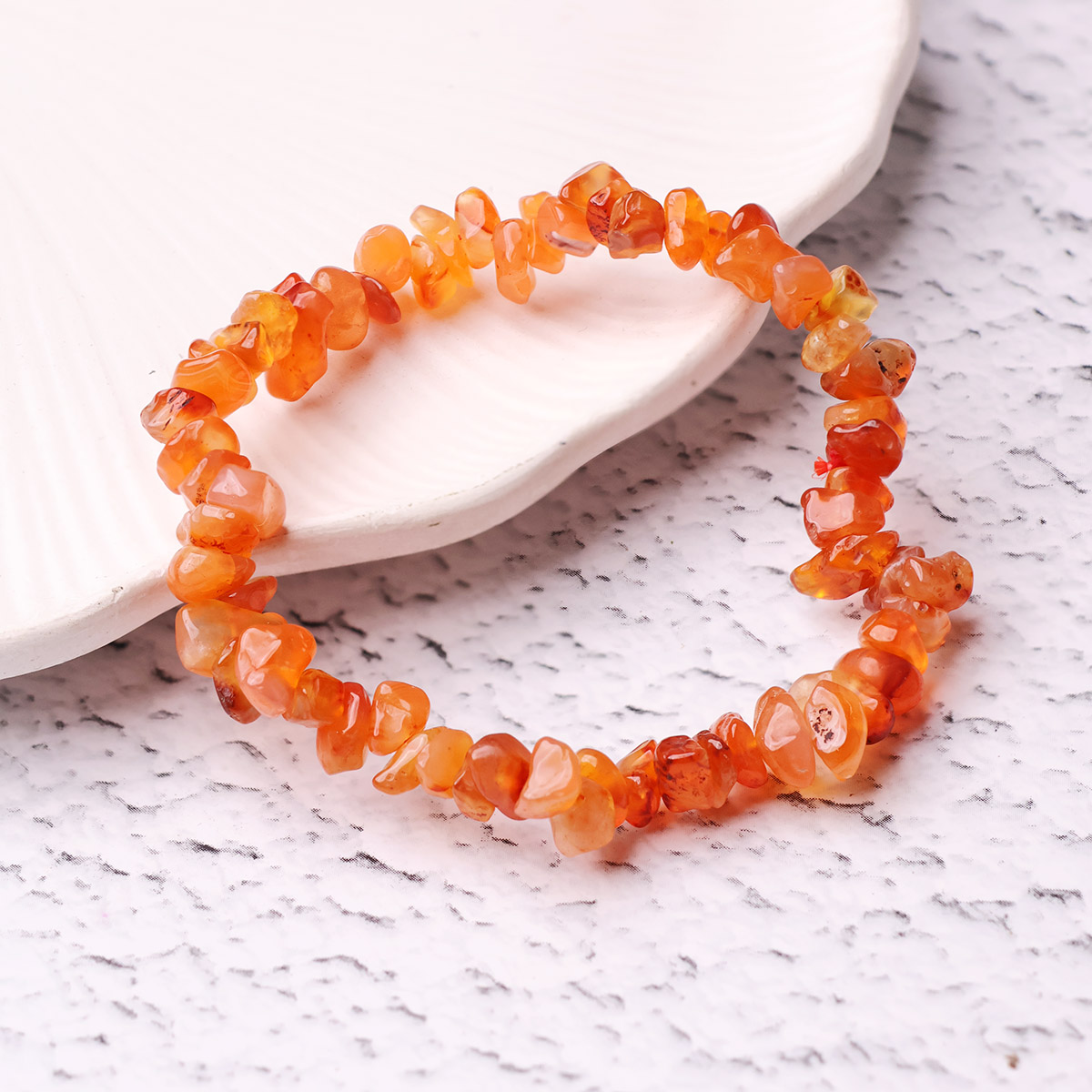 Red Carnelian Chips Bracelet (3)