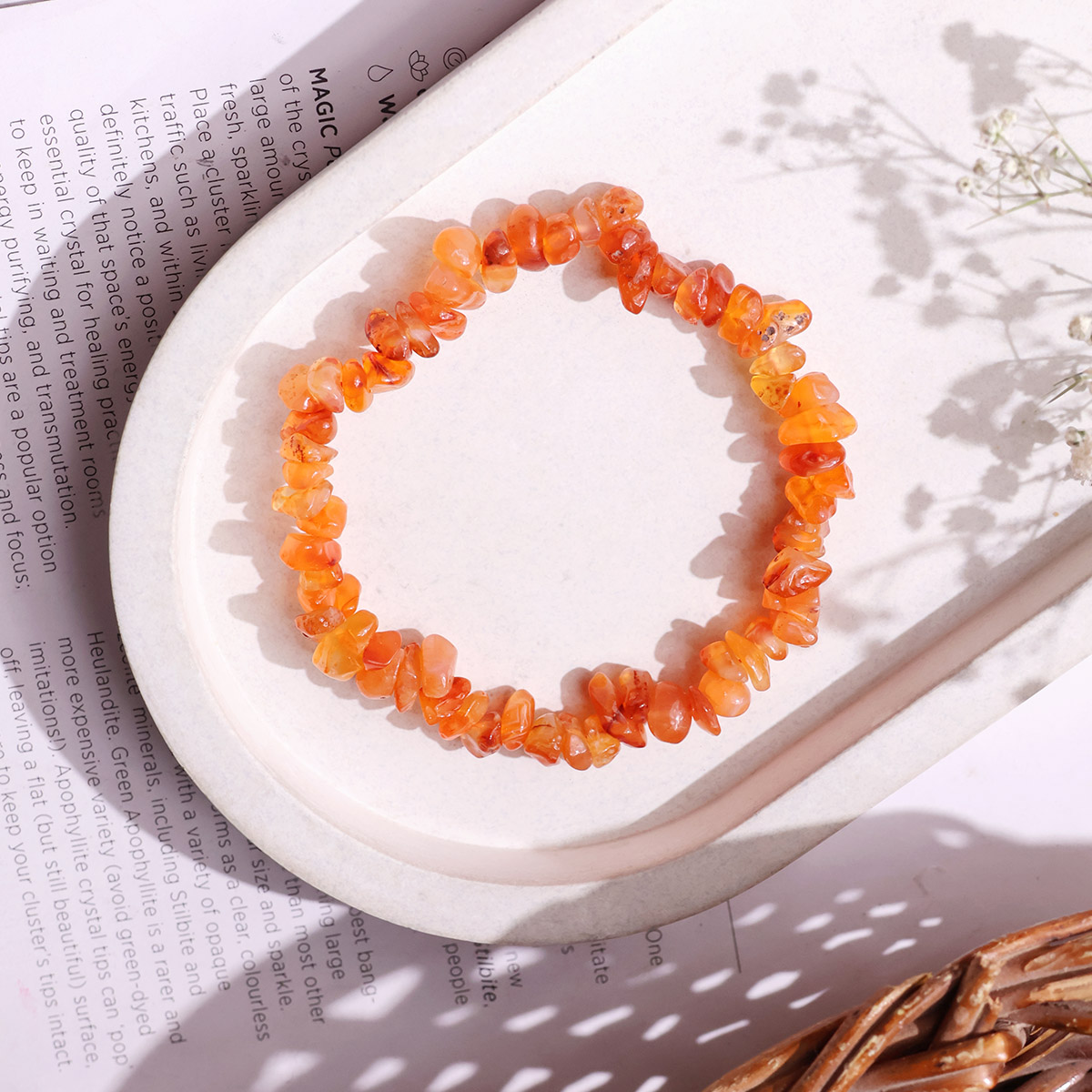 Red Carnelian Chips Bracelet (4)