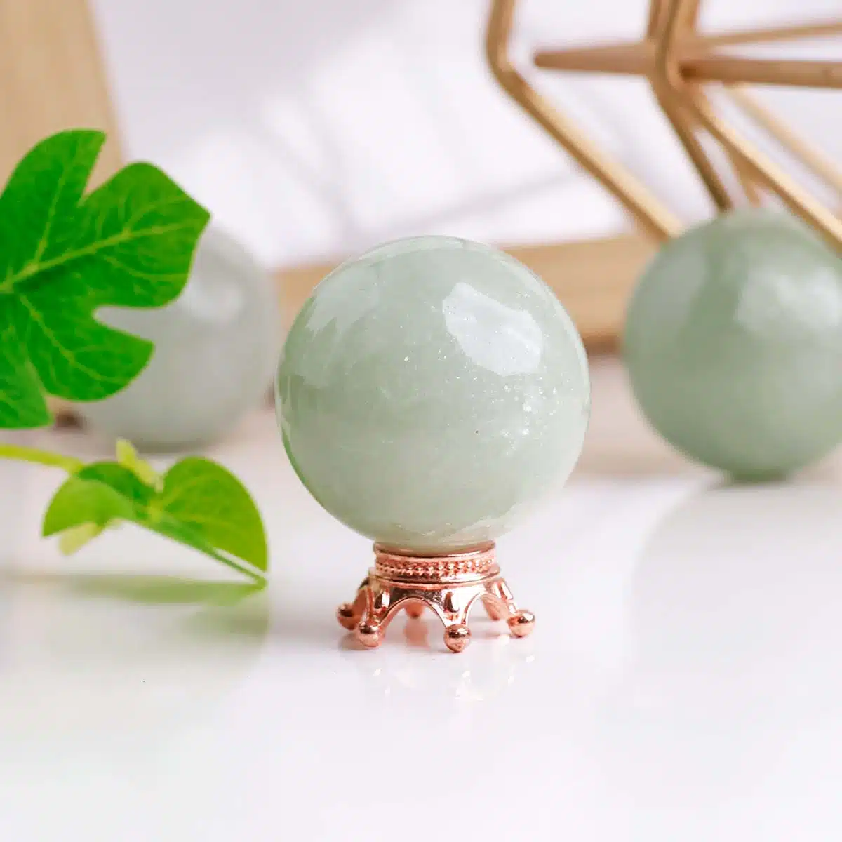 Shop Natural Green Aventurine Polished Mini Sphere Ball