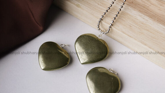 Pyrite Heart Pendant