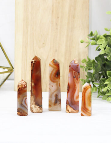 Natural Red Carnelian Tower Point