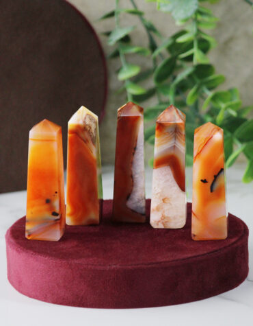 Natural Red Carnelian Tower Point