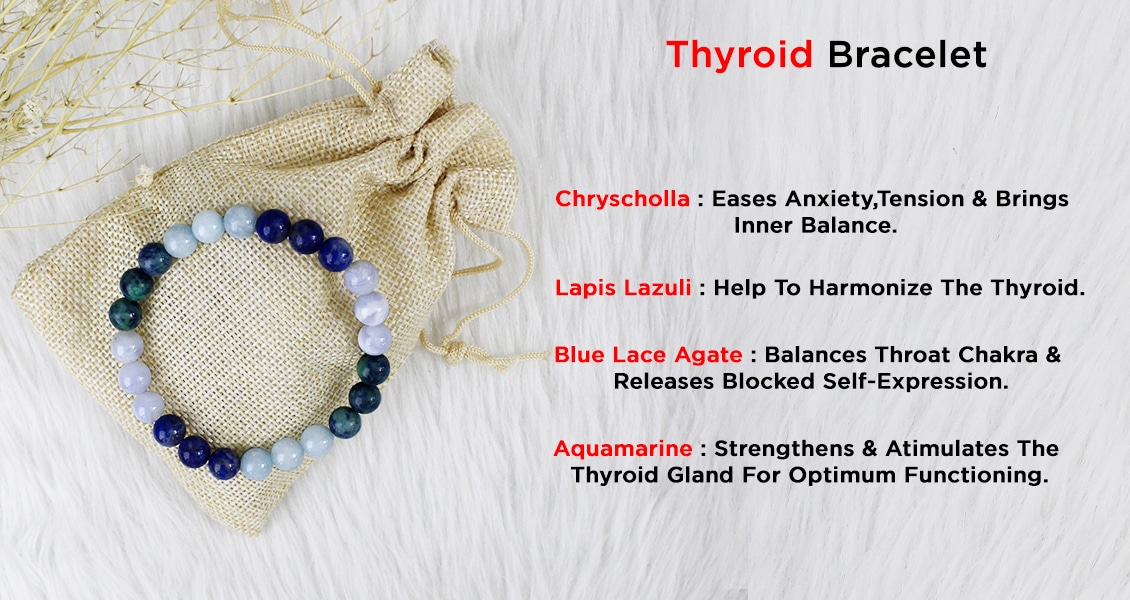 Crystal Beads Thyroid Customize Bracelet