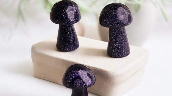 Blue Goldstone Mushroom ( Man-Made )