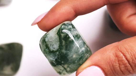 Moss Agate Tumble Stone