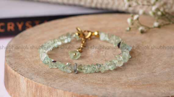 Multi Fluorite Chips Chain Bracelet