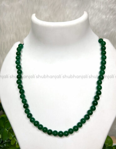 Green Jade Natural 8mm Beads Crystal Necklace