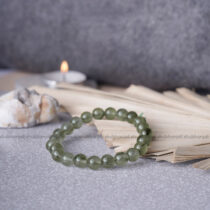 Premium Green Rutile Round 8mm Crystal Bracelet