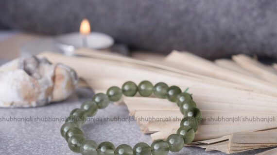 Premium Green Rutile Round 8mm Bracelet
