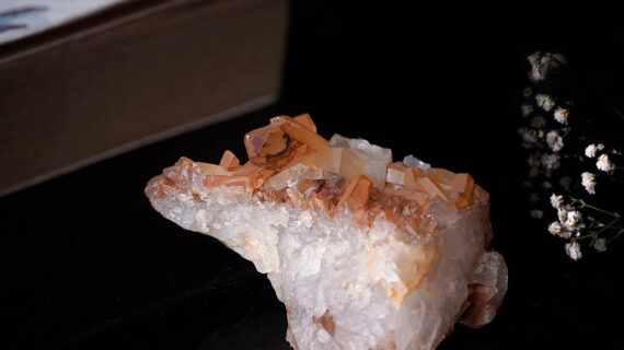 Tangerine Quartz Raw Cluster
