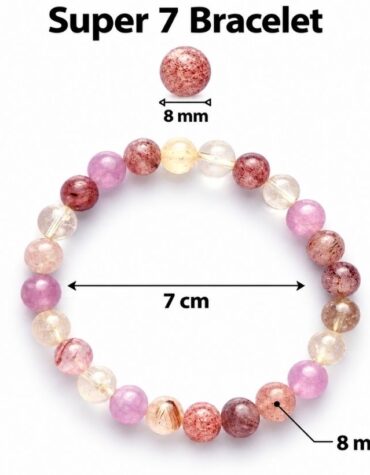 super 7 round stone bracelet