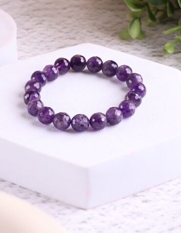amethyst faceted bracelet 6 mm