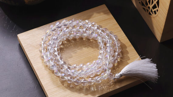 Angel Aura Quartz Faceted Jaap Mala