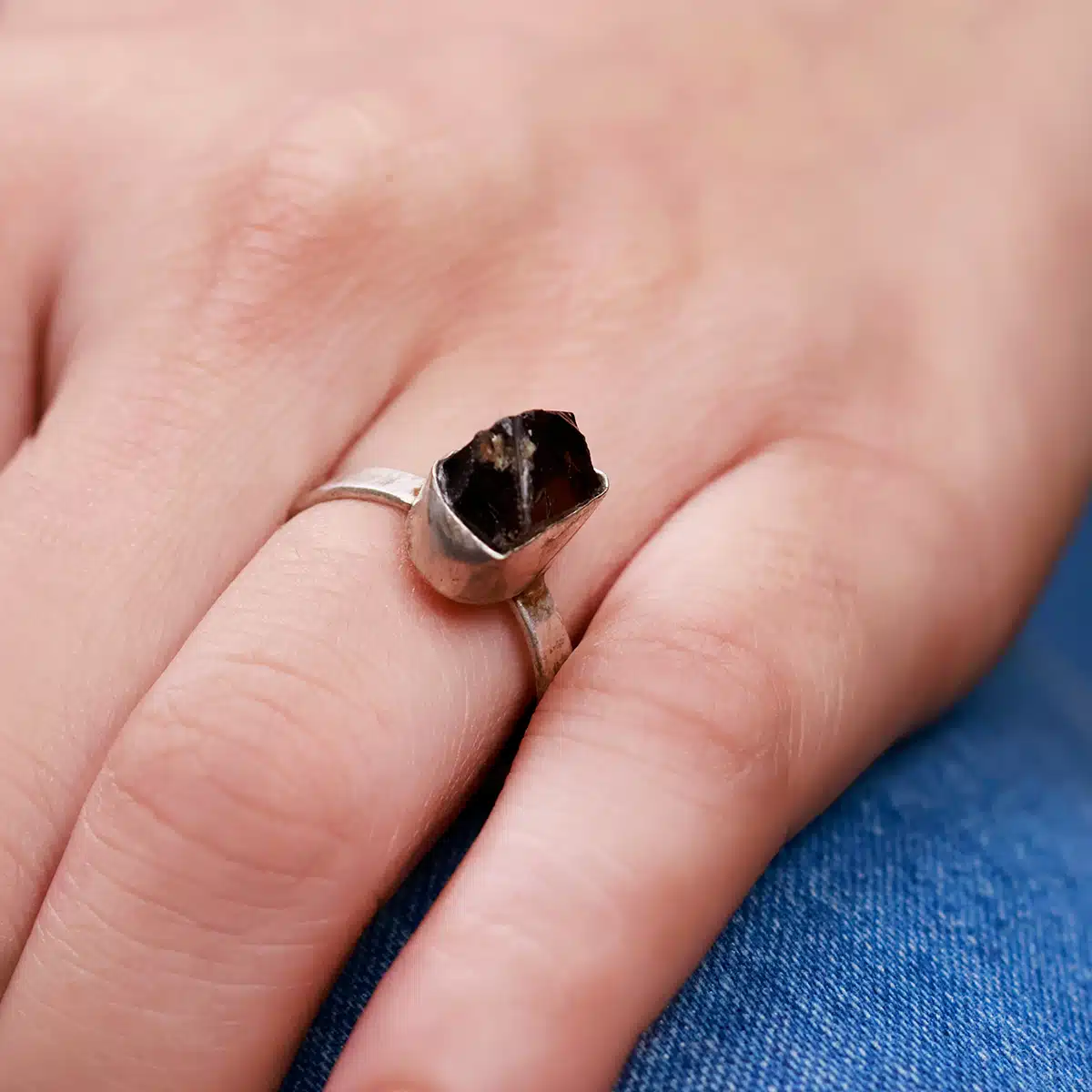 black-tourmaline-raw-stone-ring (2) Shubhanjali-Black-Tourmaline-Raw-Ring