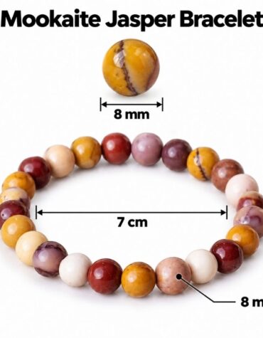 mookaite jasper round beads bracelet