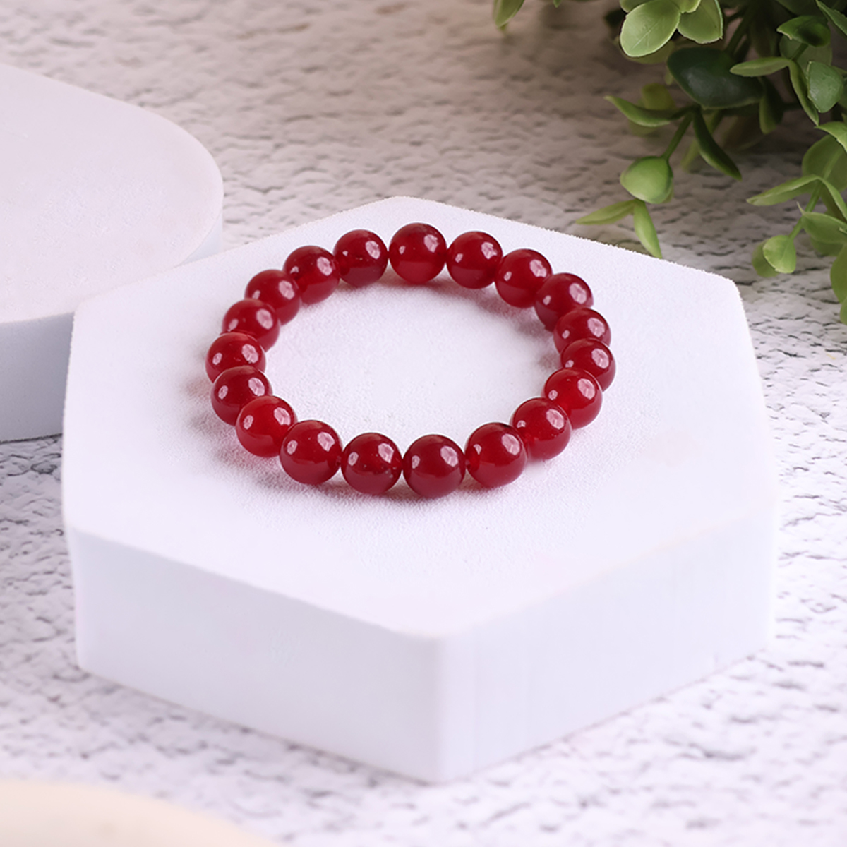 Pink Onyx Bracelet 10 mm pink onyx round bead bracelet 8 mm
