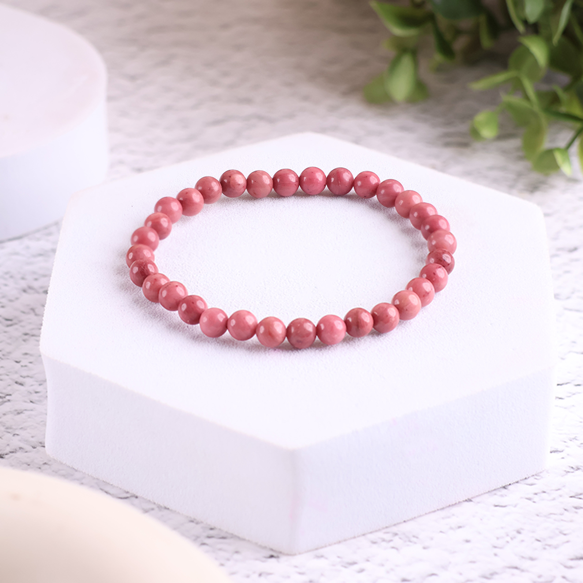 Rhodochrosite Bracelet 6 mm rhodochrosite bracelet 6 mm