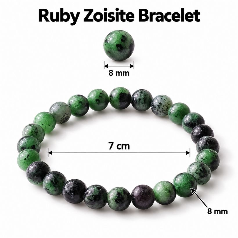 Ruby Zoisite Beads Bracelet ruby zoisite beads bracelet
