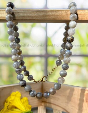 Labradorite Natural 8mm Beads Crystal Necklace